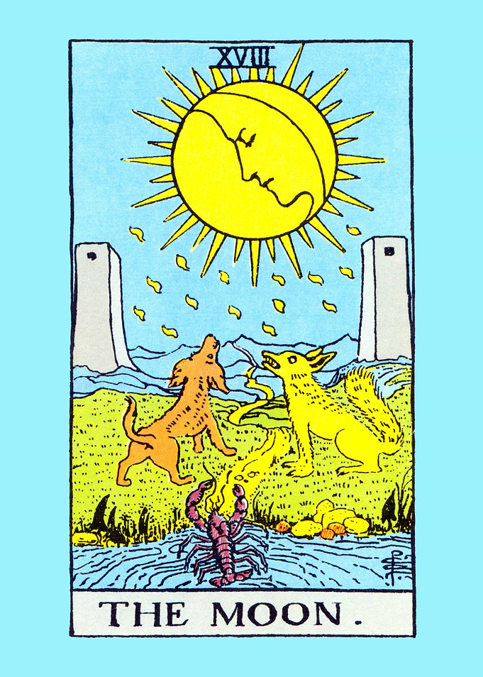 The Moon Tarot Card