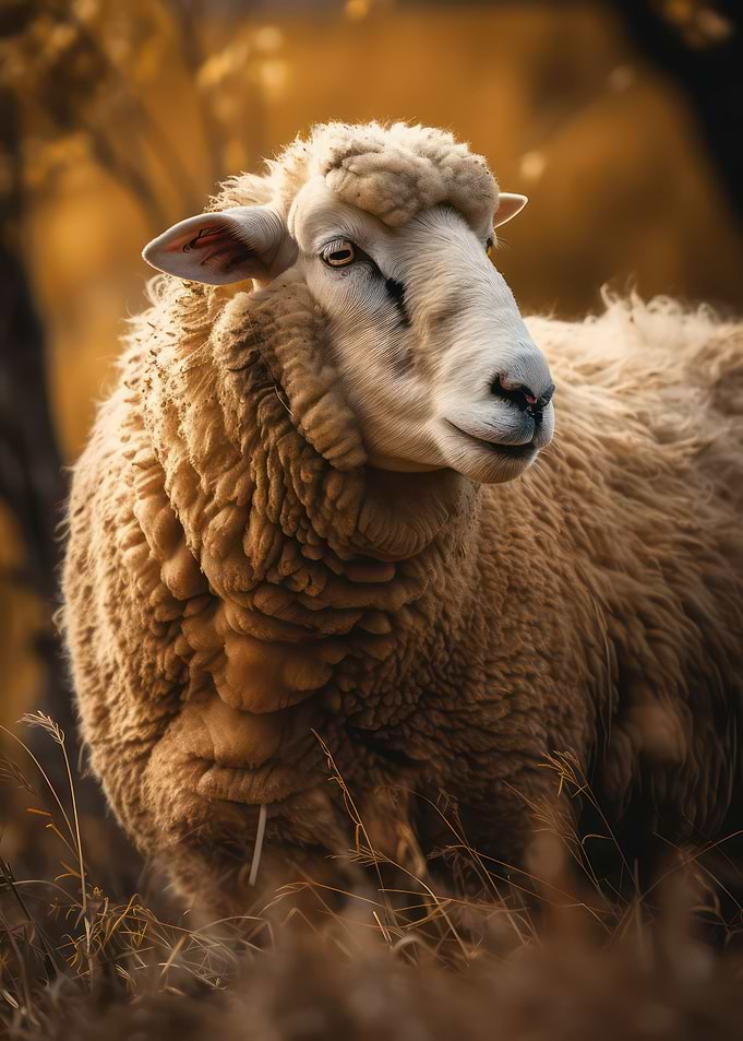 Playful sheep