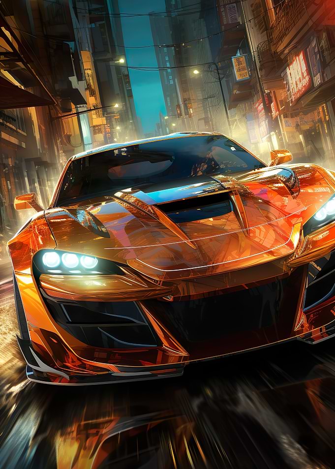Orange Sportscar