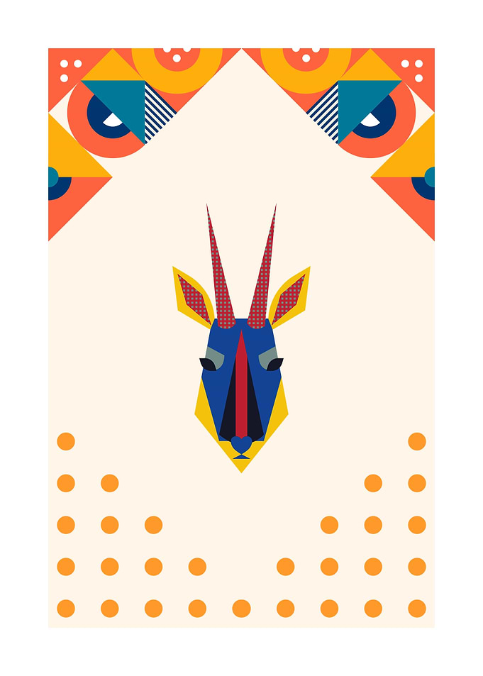 Bauhaus Deer Minimalist