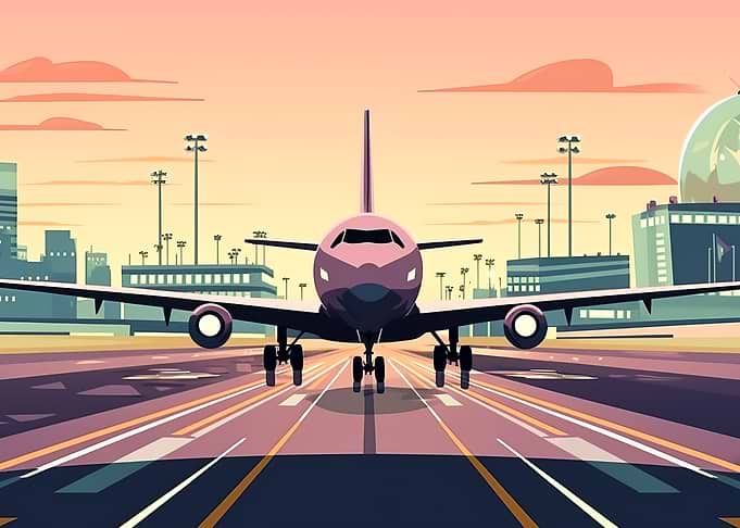 An airplane