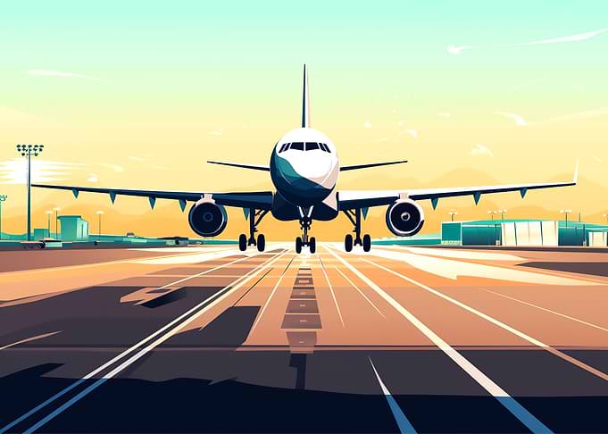 An airplane