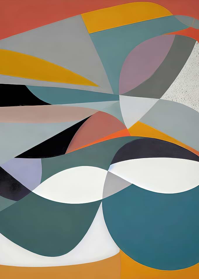 Abstract Mid Century Art
