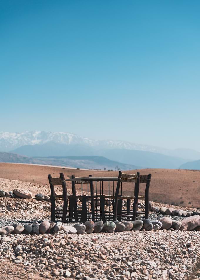 Table in desert