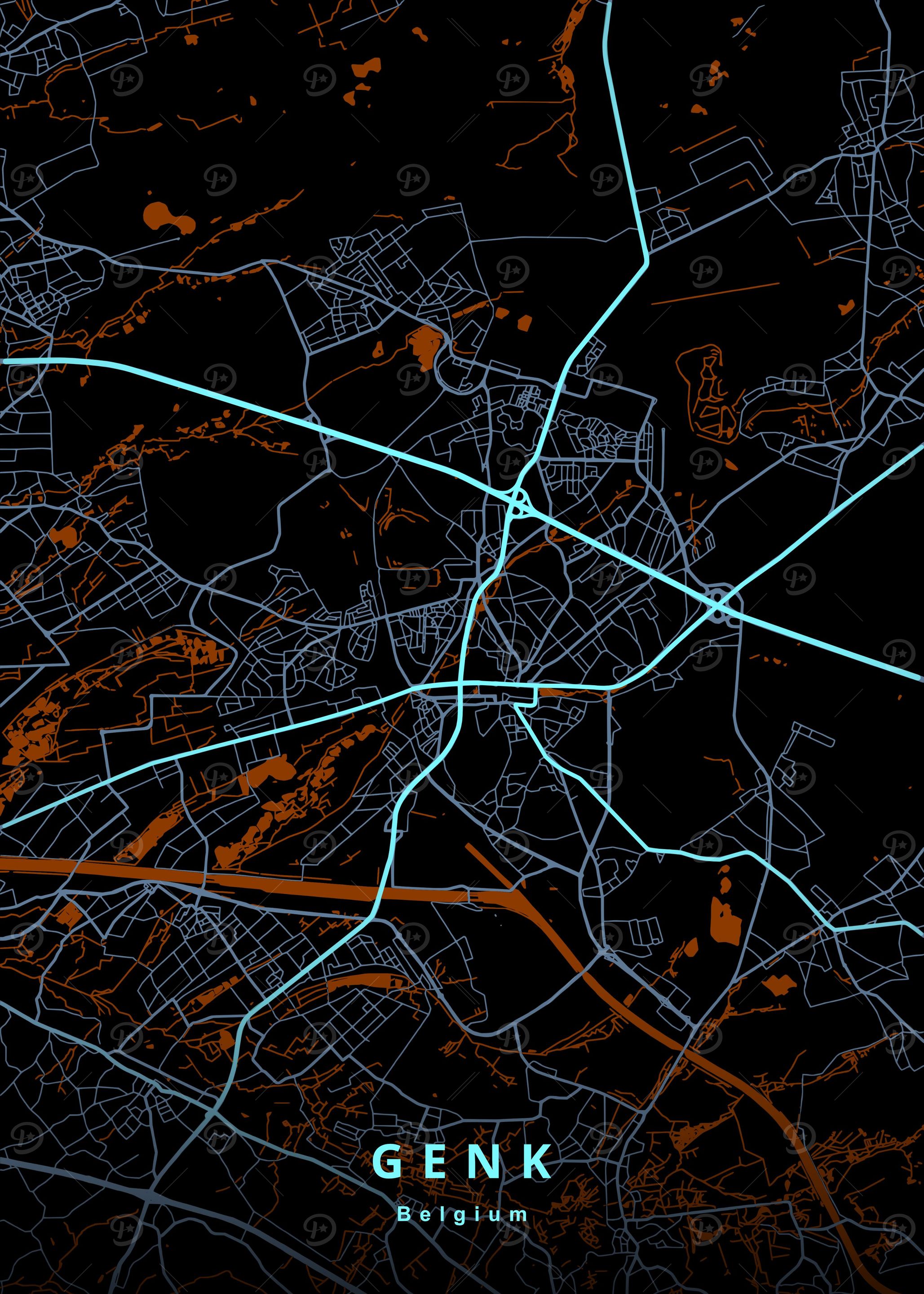Genk Belgium Map