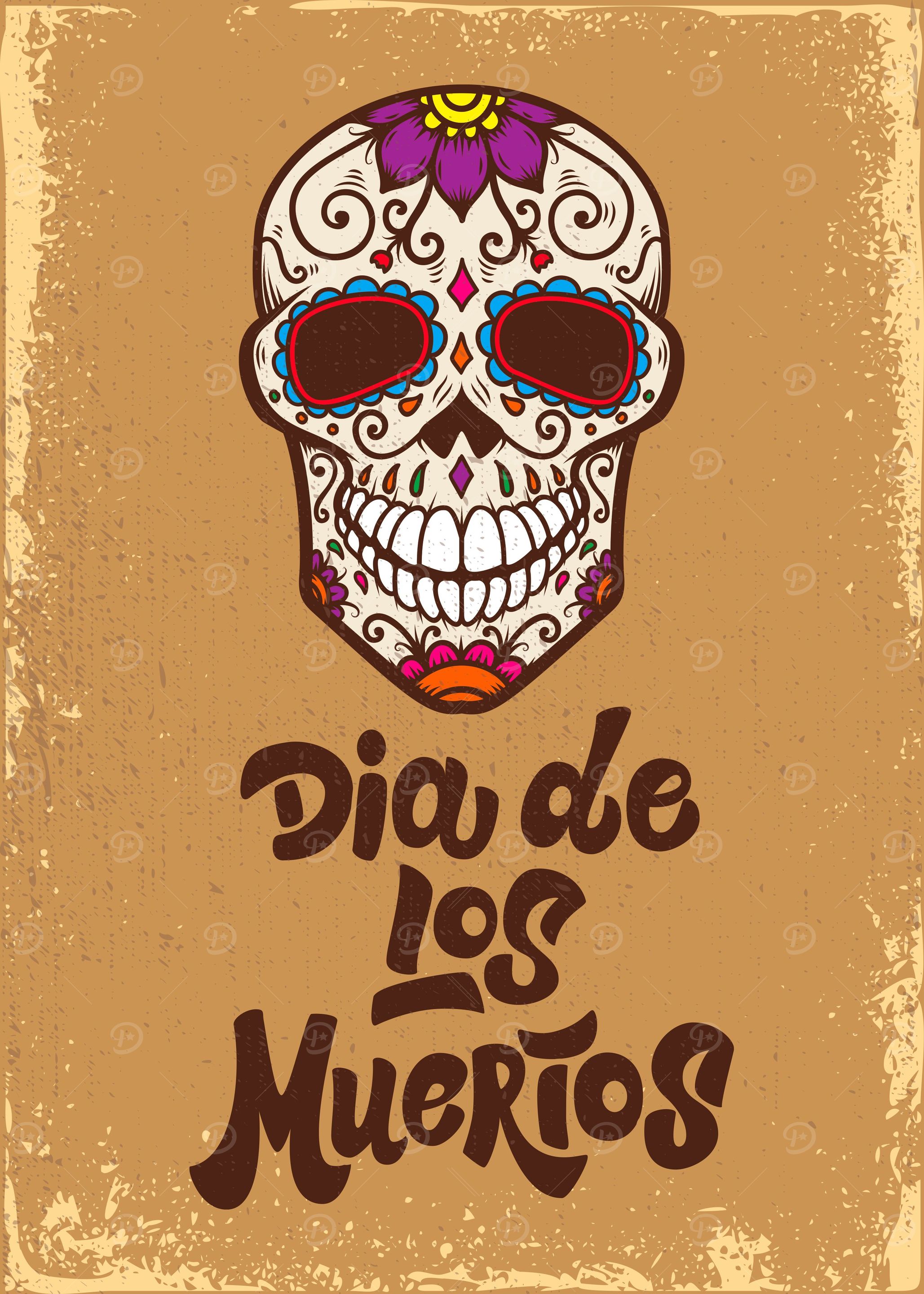 Mexican sugar skull