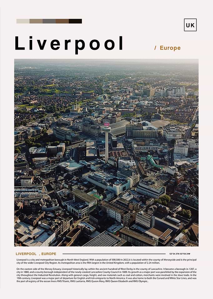 Liverpool photo poster