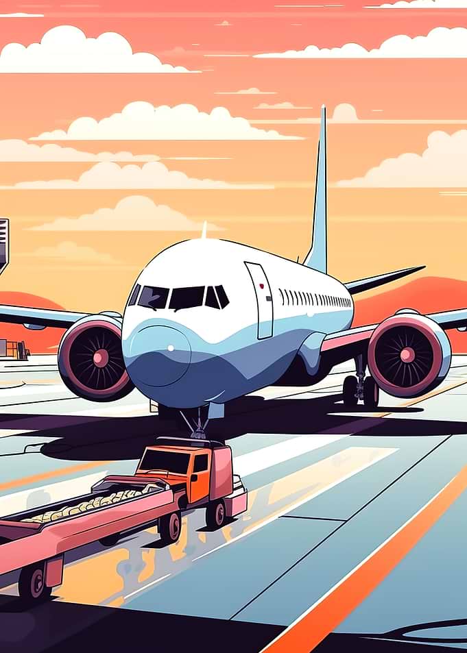An airplane