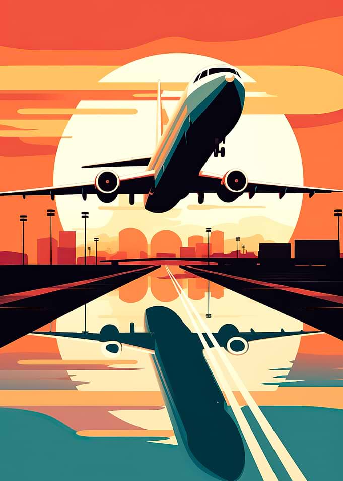 An airplane