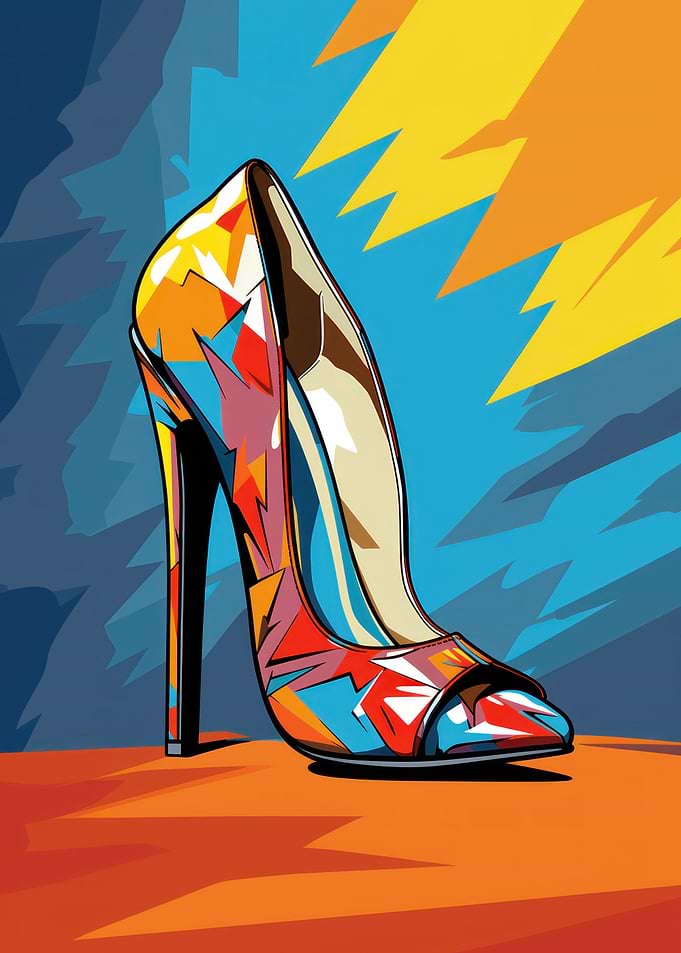 Colorful Strides Heels