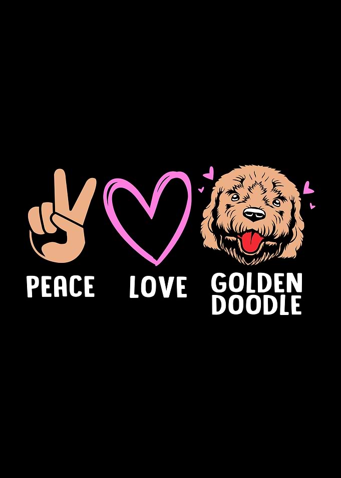 Peace Love Dog Doodle