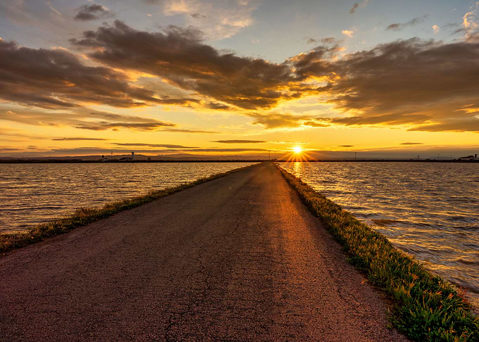 Peaceful lake landscape