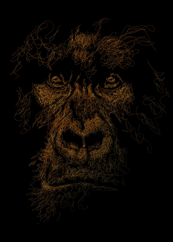 King Kong Scribble Art