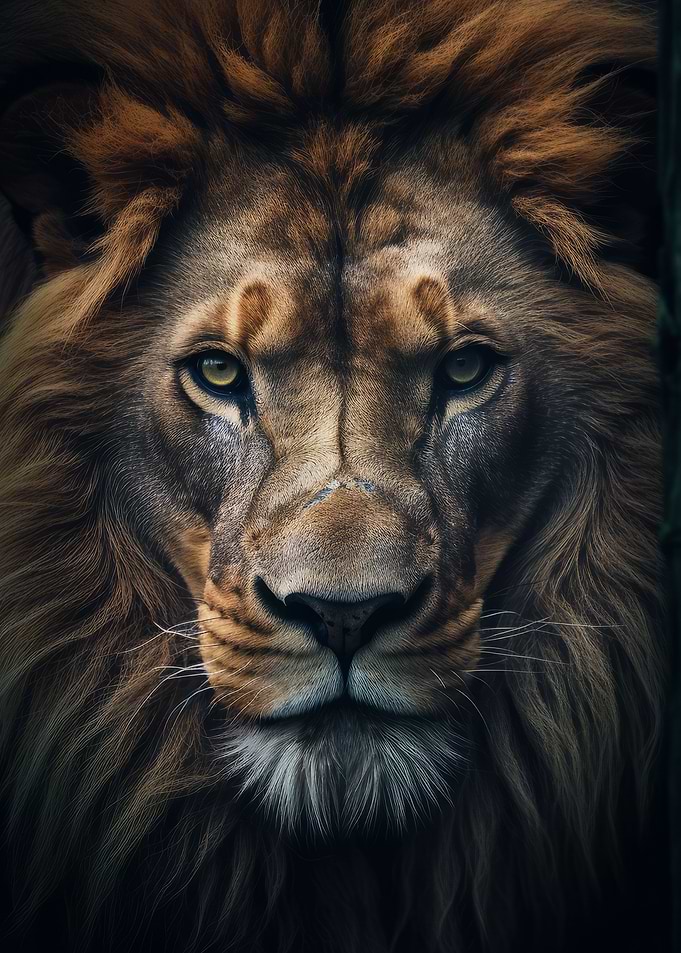 Beautiful Lion Portrait