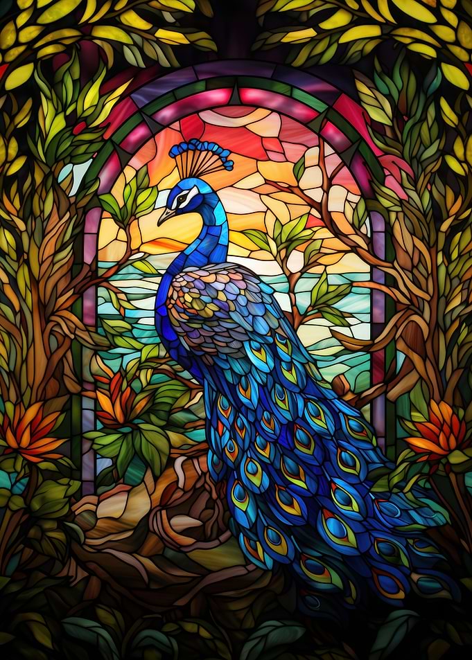 Natures Jewel Peacock Bird