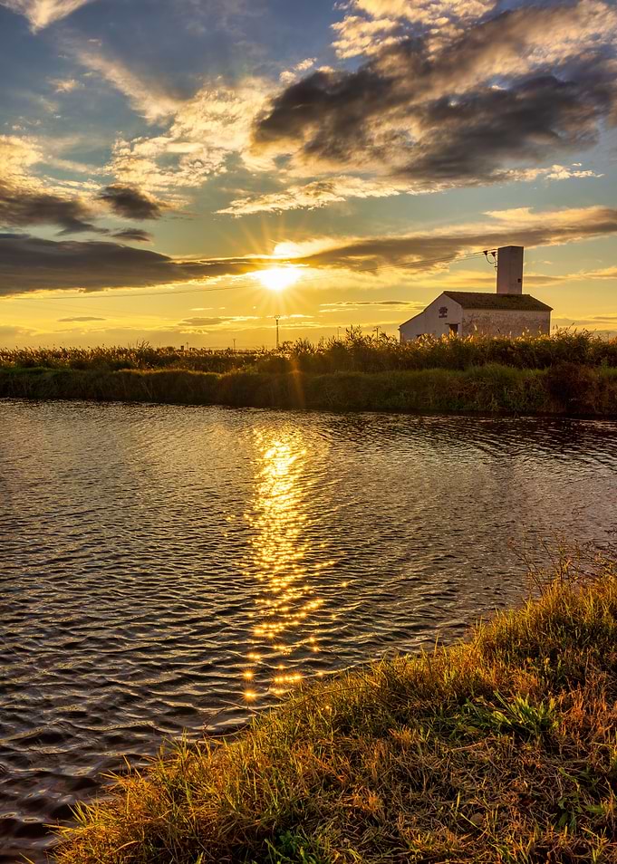 Peaceful lake landscape