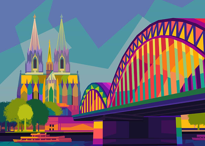The Bridge Landscape Art