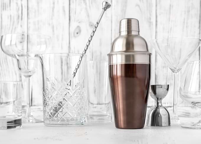 Assortment of barware