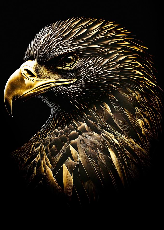 The Gold black Eagle