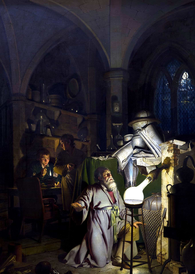 The Alchemist Painting