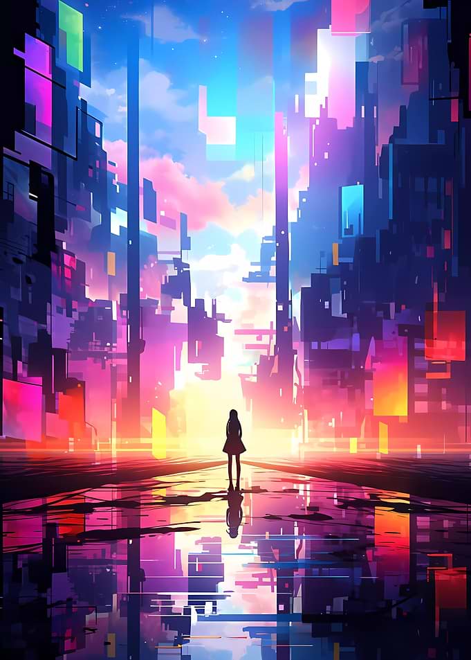 Cyberpunk Anime City