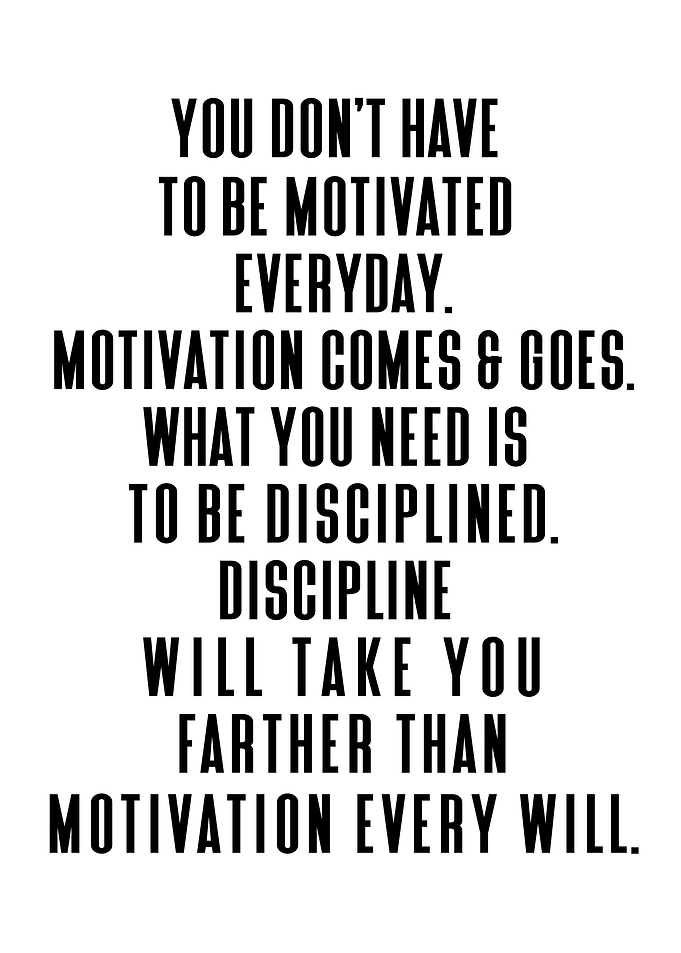 Discipline vs Motivation