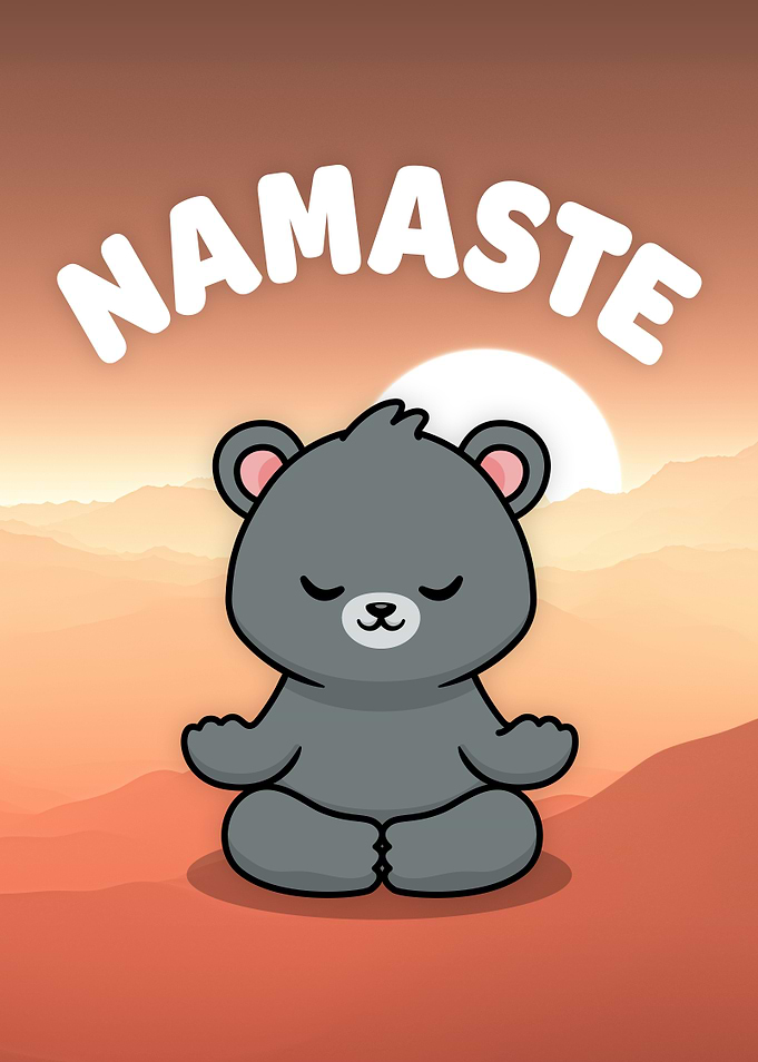 Namaste Happy Yoga Bear