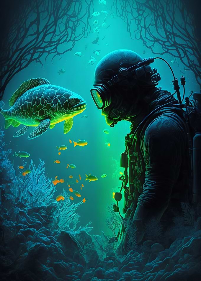 Contact with a fish
