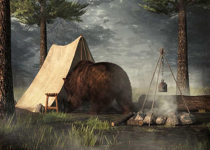 Grizzly Bear Alarm Clock