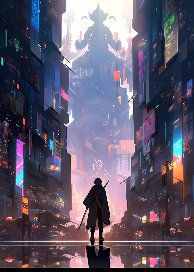 Cyberpunk Anime City