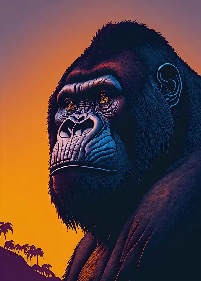 Sunset Gorilla Magic