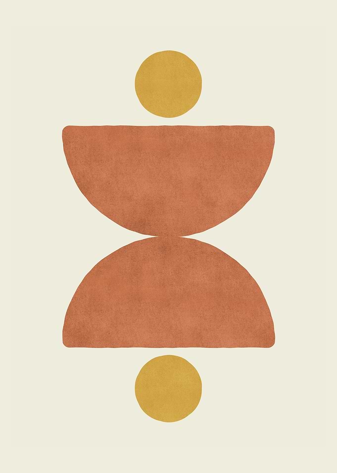 Half circle balance orange