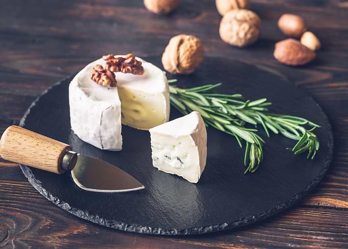 Cambozola cheese closeup