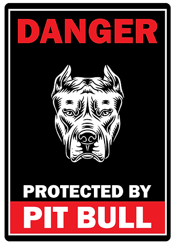 Pit Bull Sign