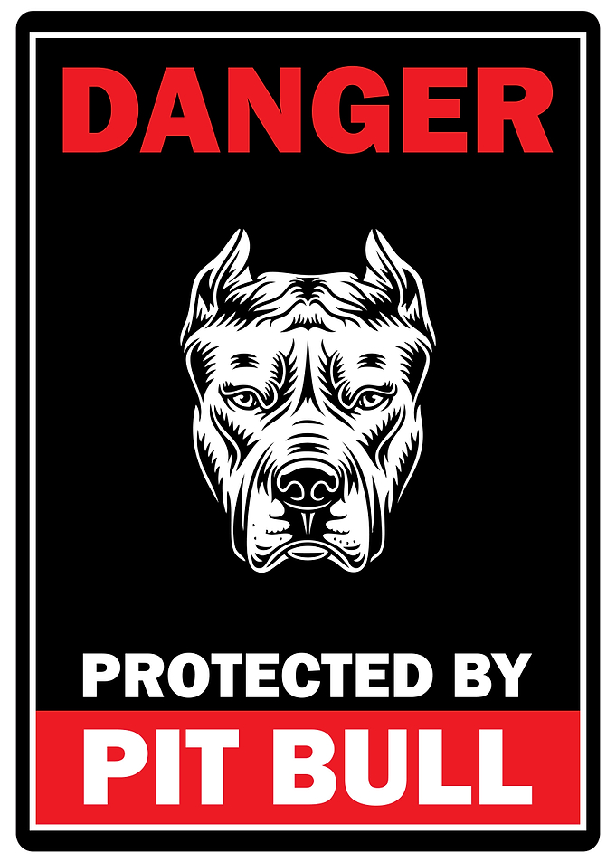 Pit Bull Sign