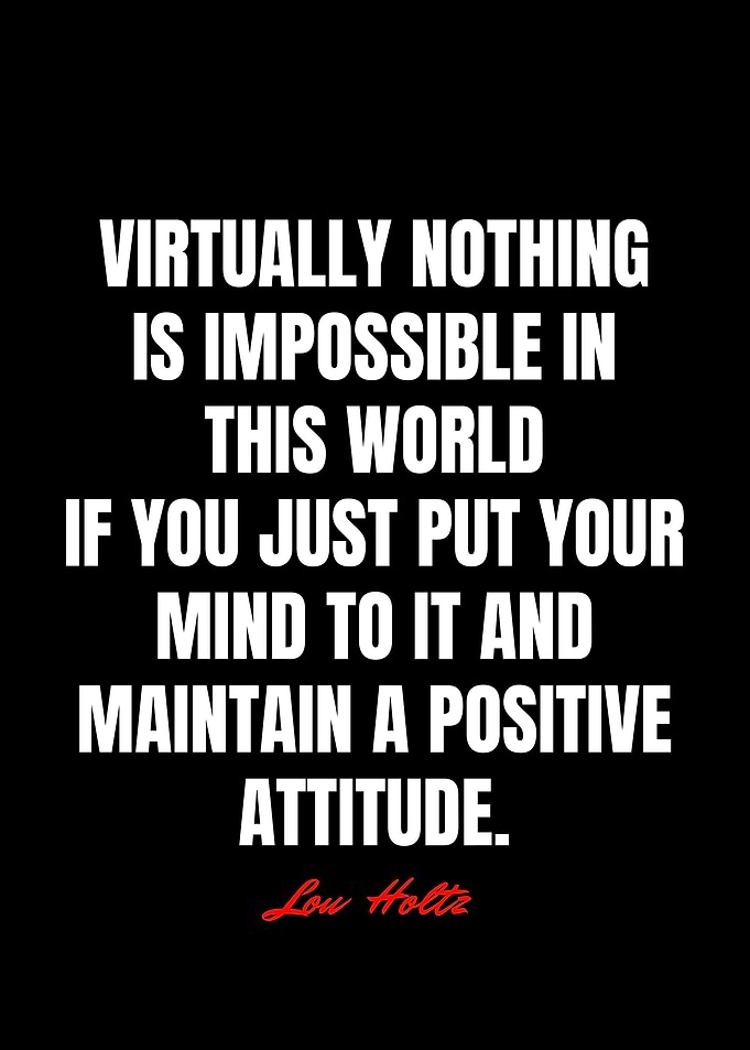 Lou Holtz Quotes
