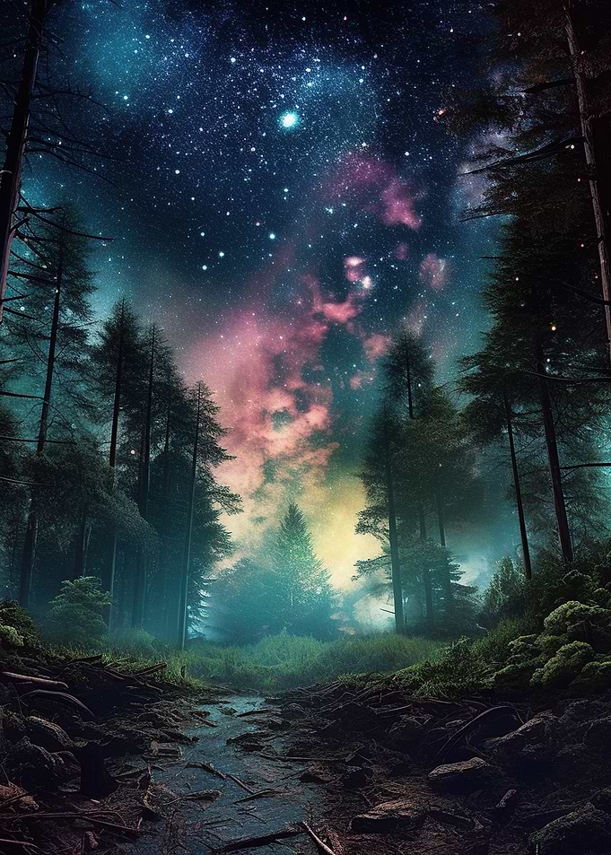 fantasy night sky