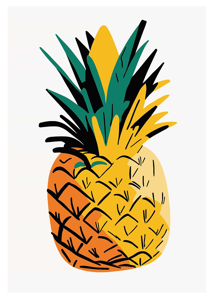 Pineapple tropical fruit
