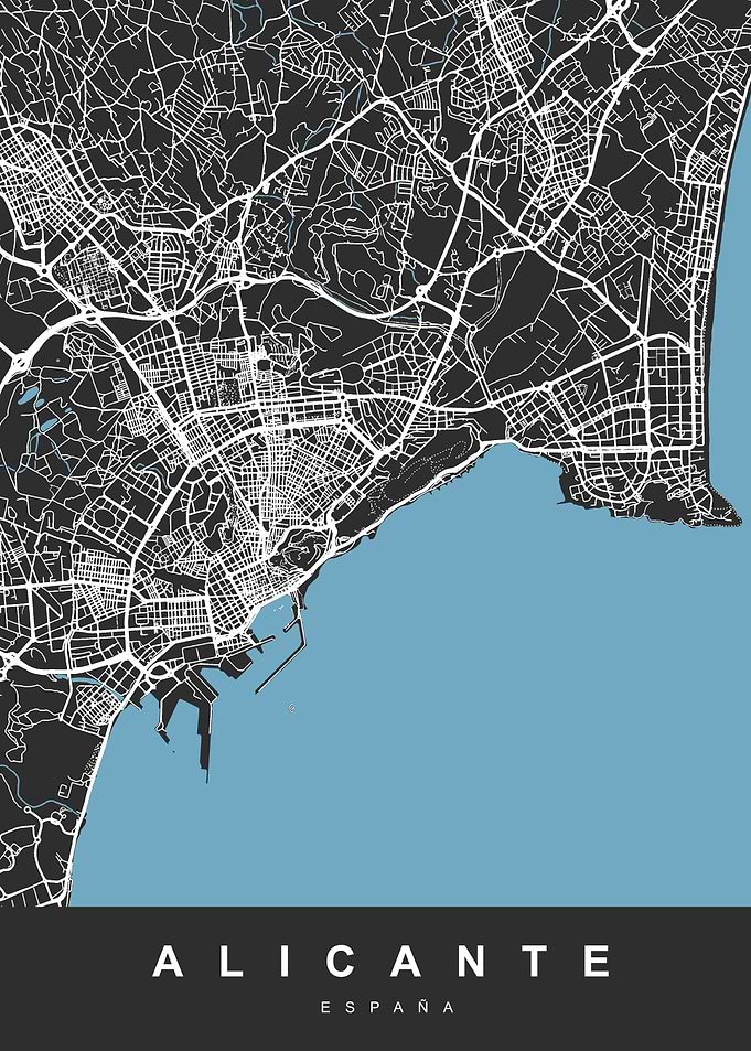 ALICANTE Spain Map