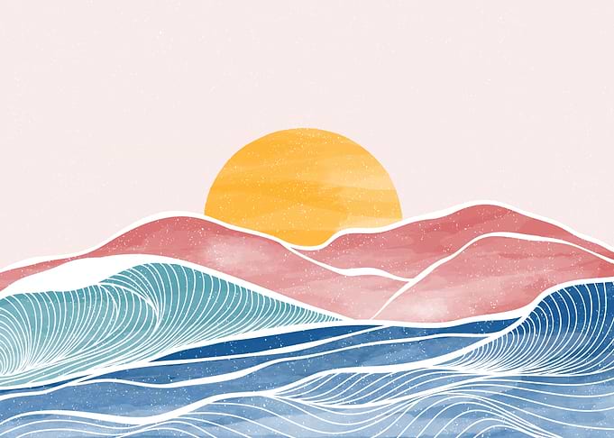 Mountain and Ocean