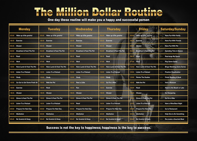 The Million Dollar Routine