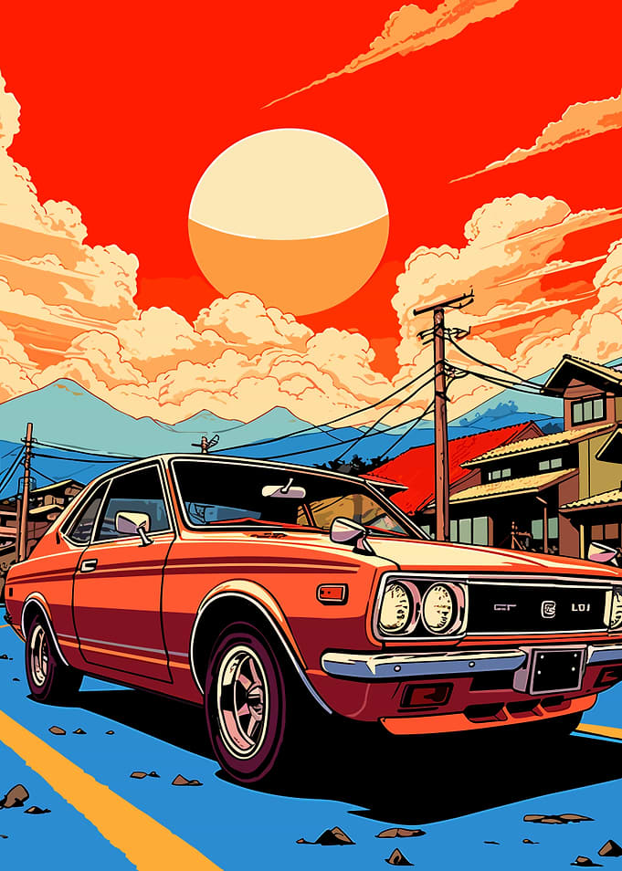 Car Illustration Minimalis