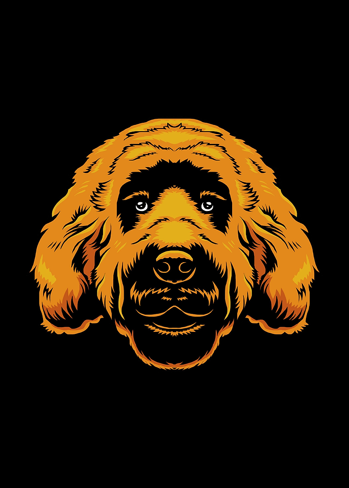 Goldendoodle Dog Face