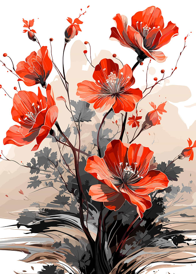 Red Flowers 2