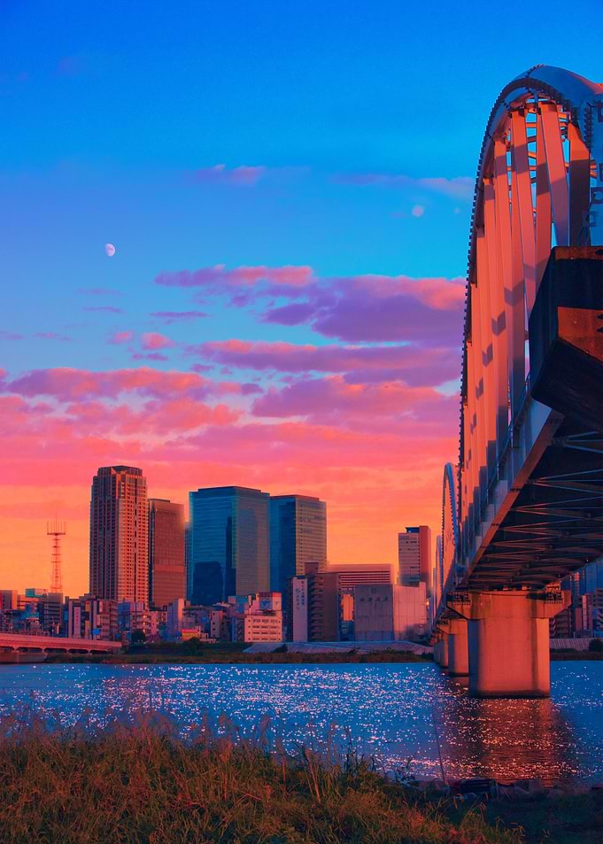 Soft Sunrise in Osaka