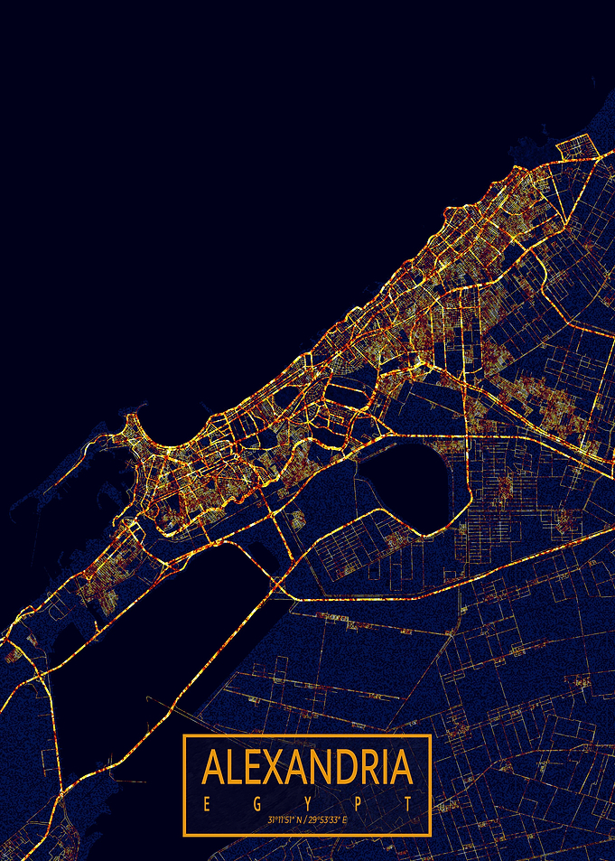 Alexandria City At Night