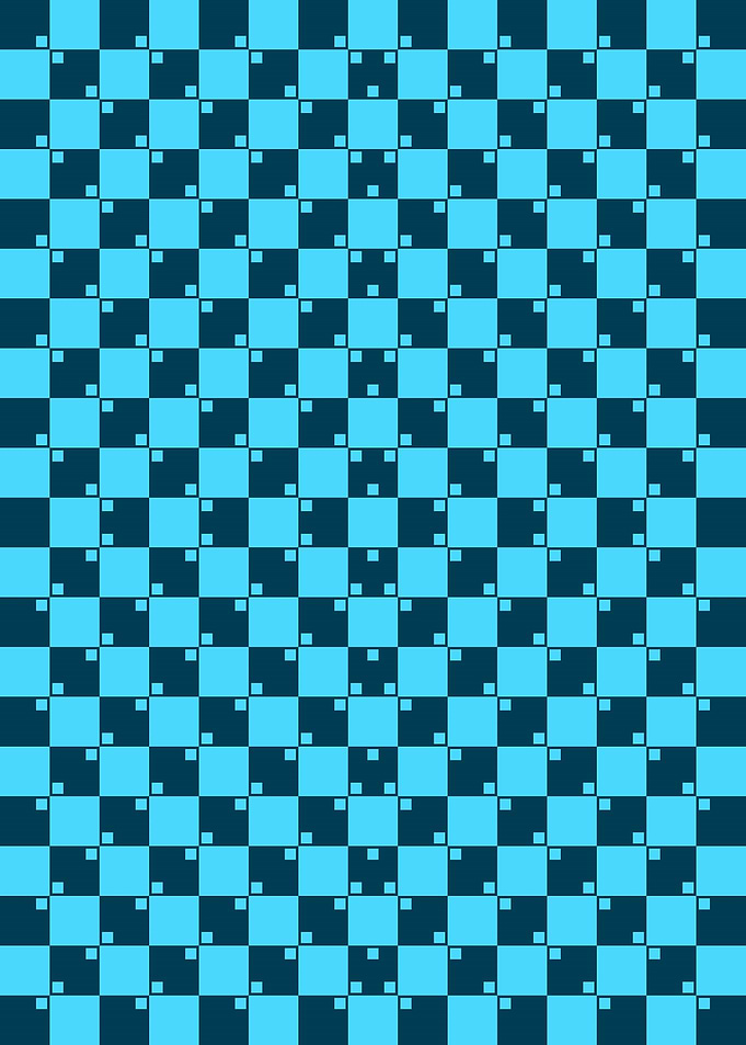 Blue Square magic Illusion