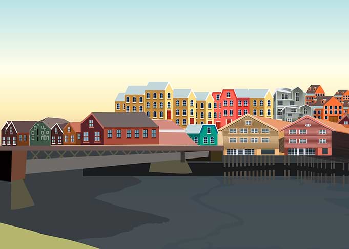 Norway landscape in summer