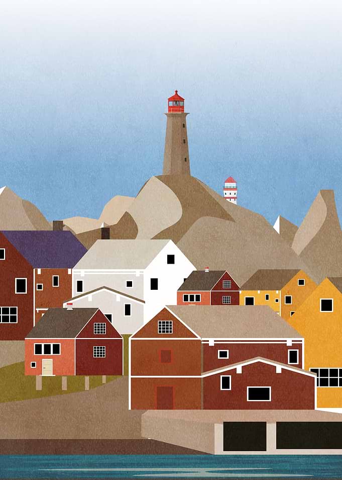 Norway landscape in summer