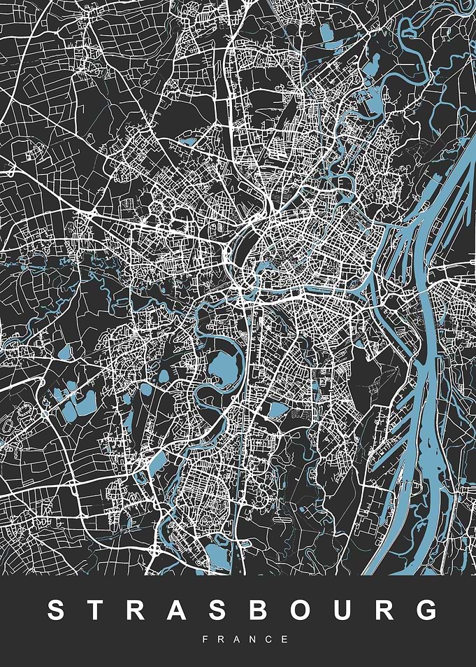 STRASBOURG FRANCE Map